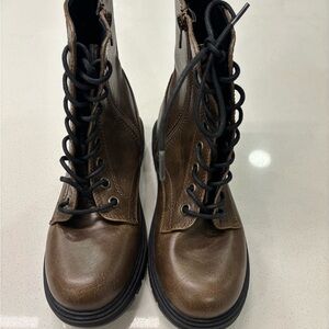 Brown Combat Boots